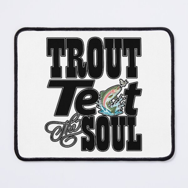 Item preview, Trout fishing illustration "Trout Test the Soul" designed and sold by Art-Horizon.