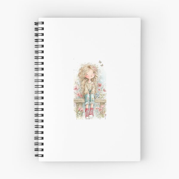 Item preview, Curly haired girl sat amongst some scented flowers designed and sold by carlsmart1.