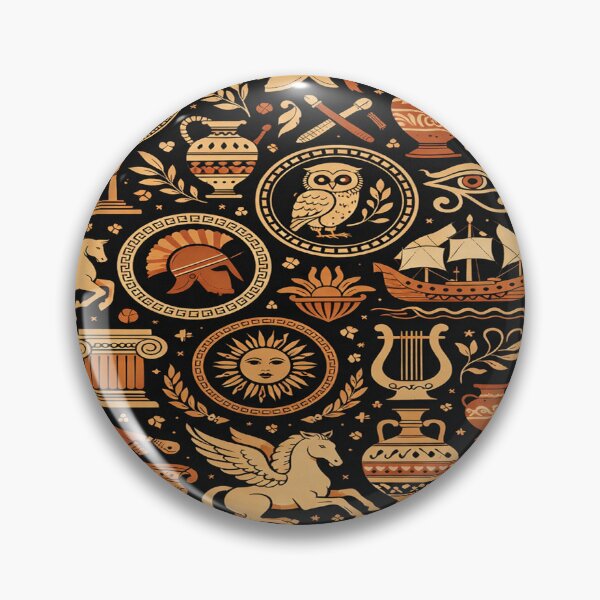Item preview, Ancient Greek Mythology Seamless Pattern designed and sold by Owcomm.