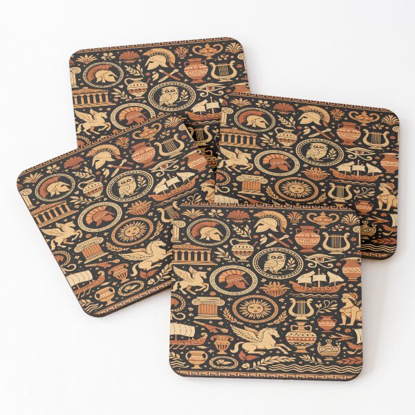 Item preview, Ancient Greek Mythology Seamless Pattern designed and sold by Owcomm.