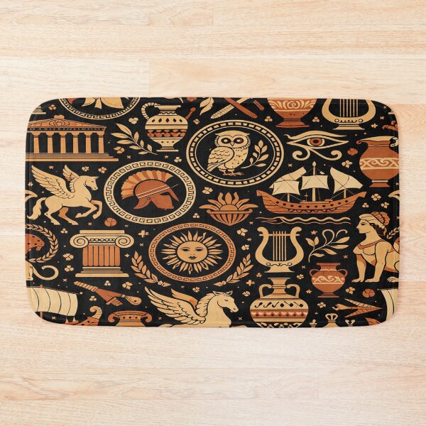 Item preview, Ancient Greek Mythology Seamless Pattern designed and sold by Owcomm.