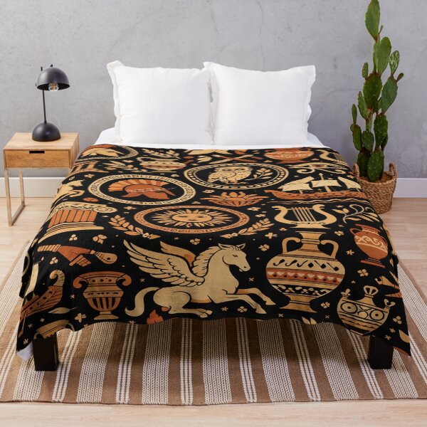 Item preview, Ancient Greek Mythology Seamless Pattern designed and sold by Owcomm.