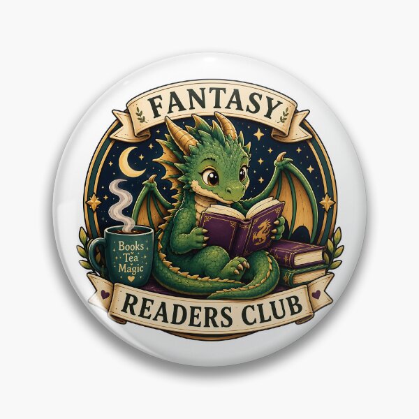 Item preview, Fantasy Readers Club | Book Dragon Reading Society Design designed and sold by Digital Culture Studio.