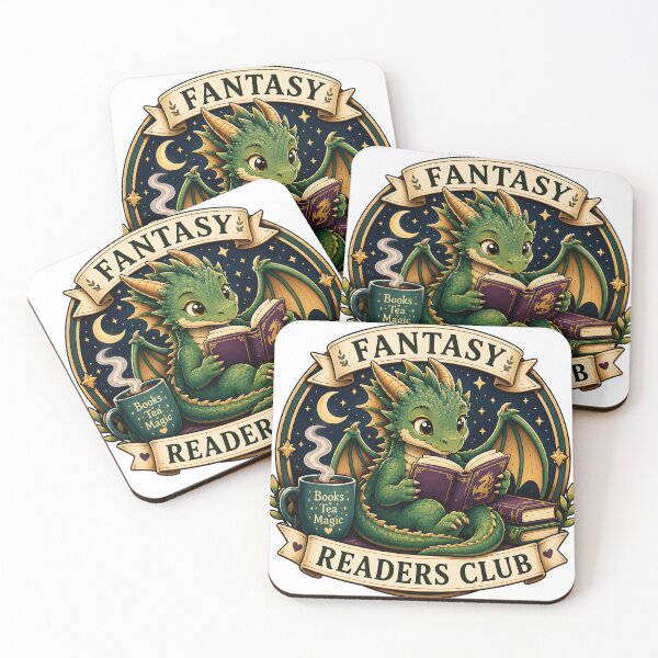Item preview, Fantasy Readers Club | Book Dragon Reading Society Design designed and sold by Digital Culture Studio.