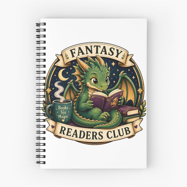 Item preview, Fantasy Readers Club | Book Dragon Reading Society Design designed and sold by Digital Culture Studio.