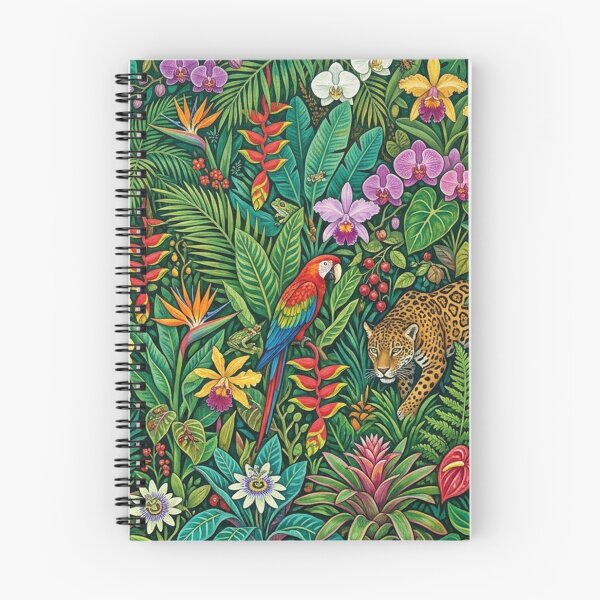 Item preview, Jungle Paradise with Jaguars and Macaws designed and sold by Owcomm.