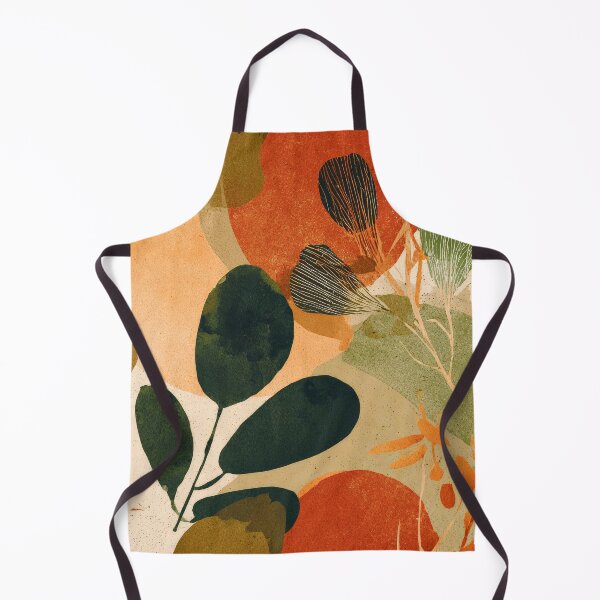 Item preview, Modern Contemporary Earthtones, Smoky Orange, And Green Abstract designed and sold by DEC02.