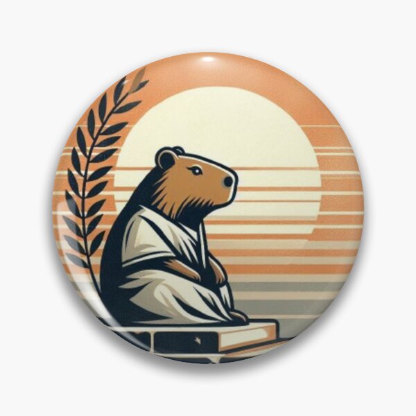 Item preview, Sunset Serenity – Capybara Philosophy designed and sold by Dogandesighn.