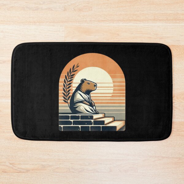 Item preview, Sunset Serenity – Capybara Philosophy designed and sold by Dogandesighn.