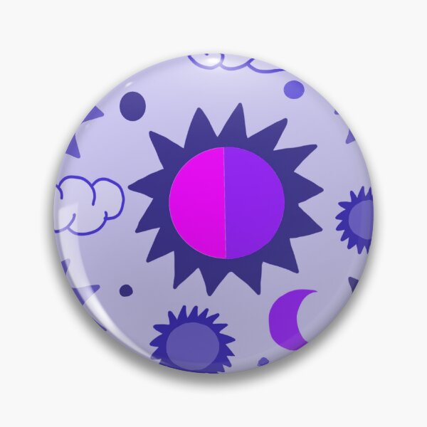 Item preview, 90s Vintage Celestial Dream Sun And Moon (Mysterious Purple)  designed and sold by Designs by Sara Felton.