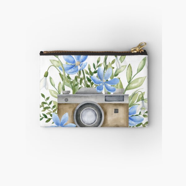 Item preview, Watercolor Camera With Wildflowers designed and sold by Alisles.