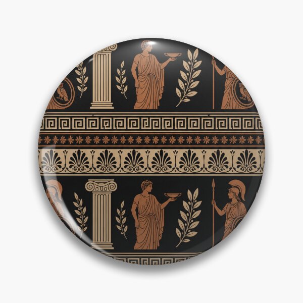 Item preview, Ancient Greek Mythology Pattern Athena and Laurel designed and sold by Owcomm.