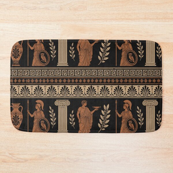 Item preview, Ancient Greek Mythology Pattern Athena and Laurel designed and sold by Owcomm.