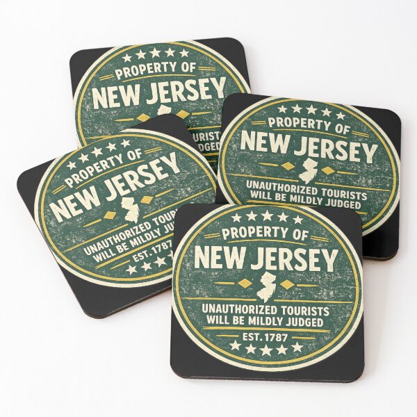 Item preview, Property of New Jersey – Unauthorized Tourists Will Be Mildly Judged Funny NJ Sticker designed and sold by Diesel outlaw .