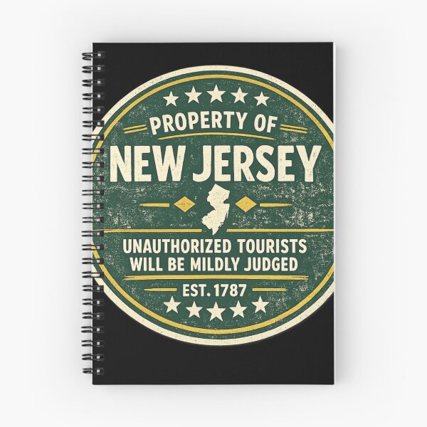 Item preview, Property of New Jersey – Unauthorized Tourists Will Be Mildly Judged Funny NJ Sticker designed and sold by Diesel outlaw .