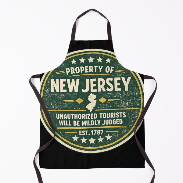 Item preview, Property of New Jersey – Unauthorized Tourists Will Be Mildly Judged Funny NJ Sticker designed and sold by Diesel outlaw .