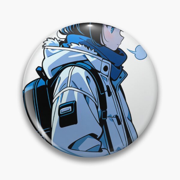 Item preview, Fashion - Man in White Parka Jacket Face Scarf Streetwear Anime Variant 4 designed and sold by AnimeShin.