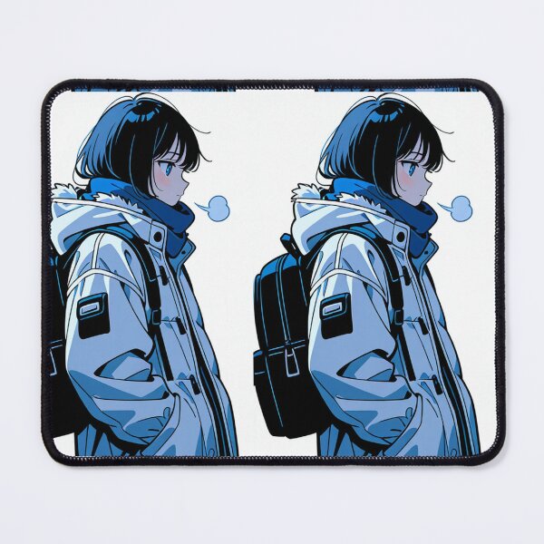 Item preview, Fashion - Man in White Parka Jacket Face Scarf Streetwear Anime Variant 4 designed and sold by AnimeShin.