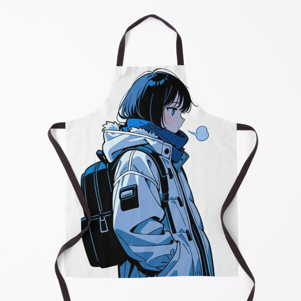 Item preview, Fashion - Man in White Parka Jacket Face Scarf Streetwear Anime Variant 4 designed and sold by AnimeShin.