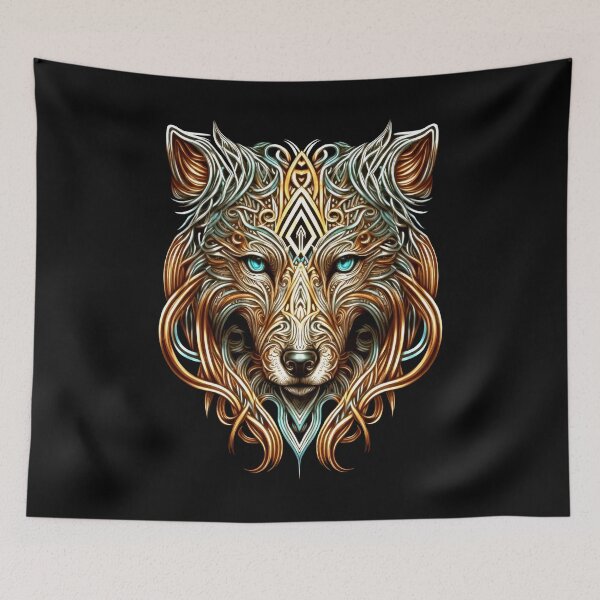 Item preview, Mythology Nordic Viking Celtic Wolf designed and sold by Atteestude.