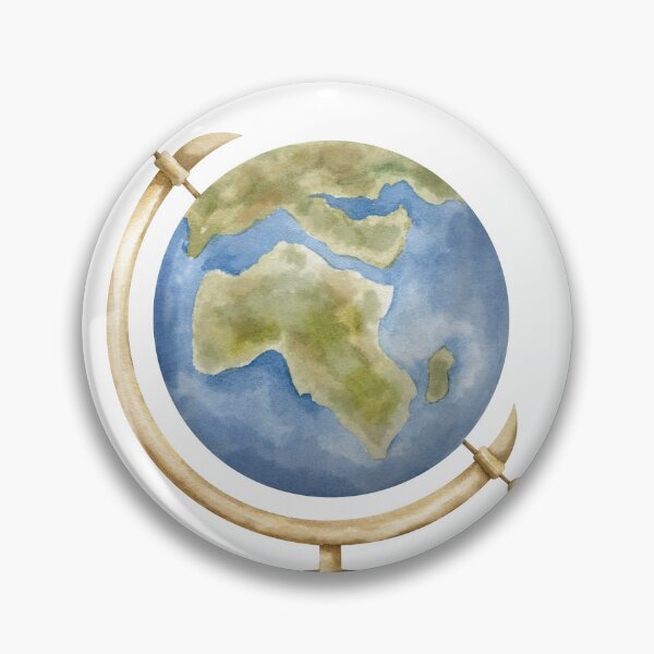 Item preview, Watercolor Globe With Botanical Leaves designed and sold by Alisles.