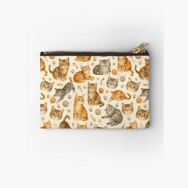 Item preview, Tabby Cat Watercolor Faces Seamless Pattern Cat Lover designed and sold by Inkworksbyshery.