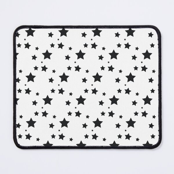 Item preview, Black Stars Seamless Pattern on Light Gray Background designed and sold by foudart.
