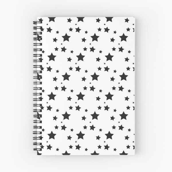 Item preview, Black Stars Seamless Pattern on Light Gray Background designed and sold by foudart.