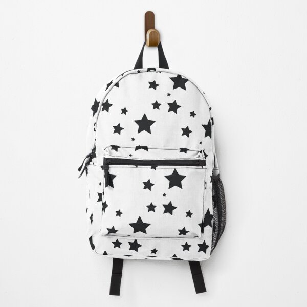 Item preview, Black Stars Seamless Pattern on Light Gray Background designed and sold by foudart.