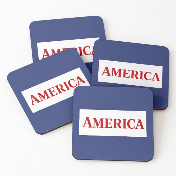 Item preview, America — Patriotic Typography Design designed and sold by Novel Works Studio.