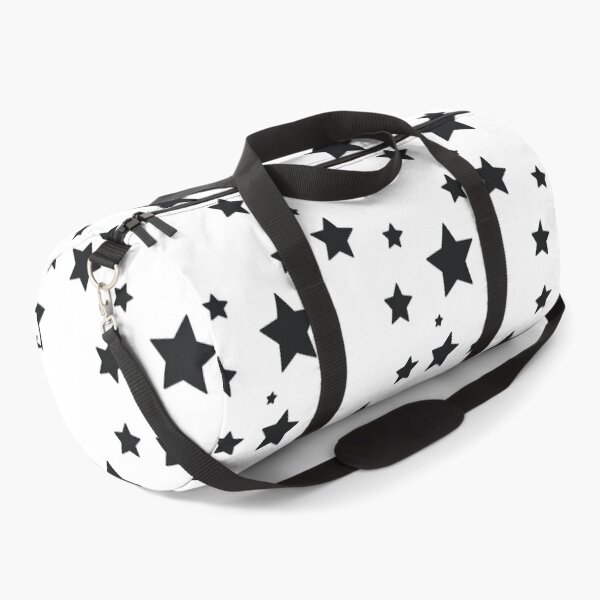 Item preview, Black Stars Seamless Pattern on Light Gray Background designed and sold by foudart.