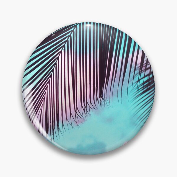 Item preview, Tropical Palm Leaves In Fantasy Pink, Aqua Sky designed and sold by DEC02.