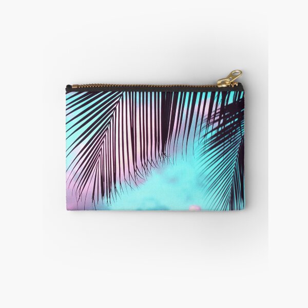 Item preview, Tropical Palm Leaves In Fantasy Pink, Aqua Sky designed and sold by DEC02.