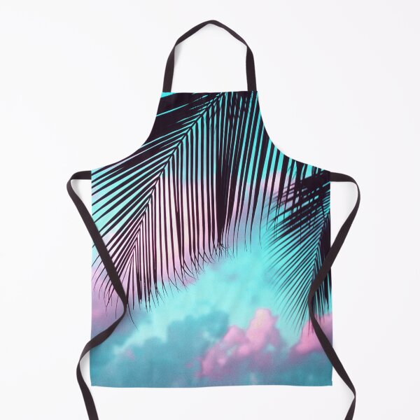 Item preview, Tropical Palm Leaves In Fantasy Pink, Aqua Sky designed and sold by DEC02.
