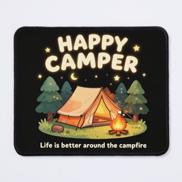 Item preview, Happy Camper Life Is Better Around The Campfire Camping Adventure Nature Design designed and sold by DervoTeck2767.