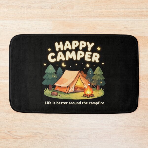 Item preview, Happy Camper Life Is Better Around The Campfire Camping Adventure Nature Design designed and sold by DervoTeck2767.