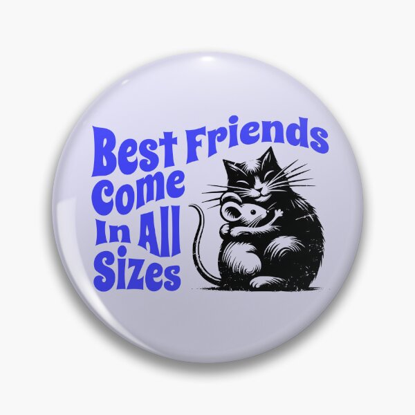 Item preview, Best Friends Come in All Sizes | Cute Cat Hugging Mouse Friendship Design designed and sold by Sachie's Studio.