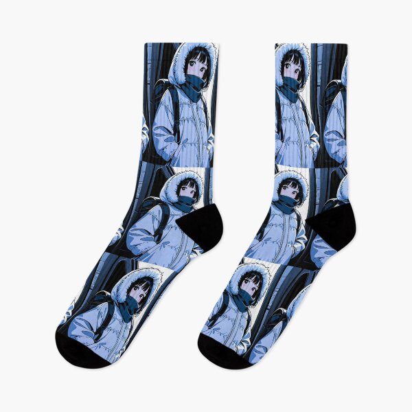 Item preview, Fashion - Man in White Parka Jacket Face Scarf Streetwear Anime designed and sold by AnimeShin.