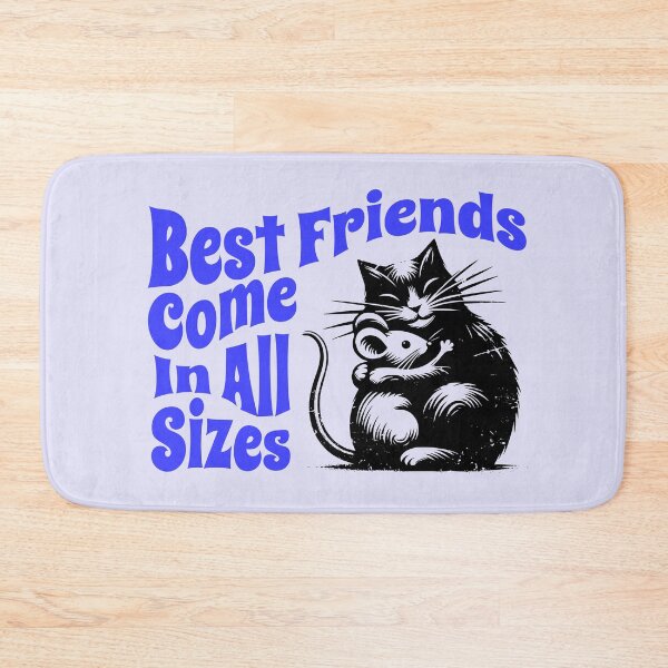 Item preview, Best Friends Come in All Sizes | Cute Cat Hugging Mouse Friendship Design designed and sold by Sachie's Studio.