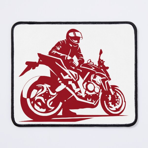 Item preview, Crimson Rider Minimalist Sportbike Silhouette designed and sold by AVStudioS&S.