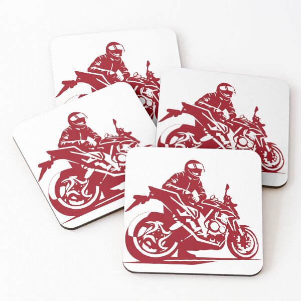 Item preview, Crimson Rider  Minimalist Sportbike Silhouette designed and sold by AVStudioS&S.