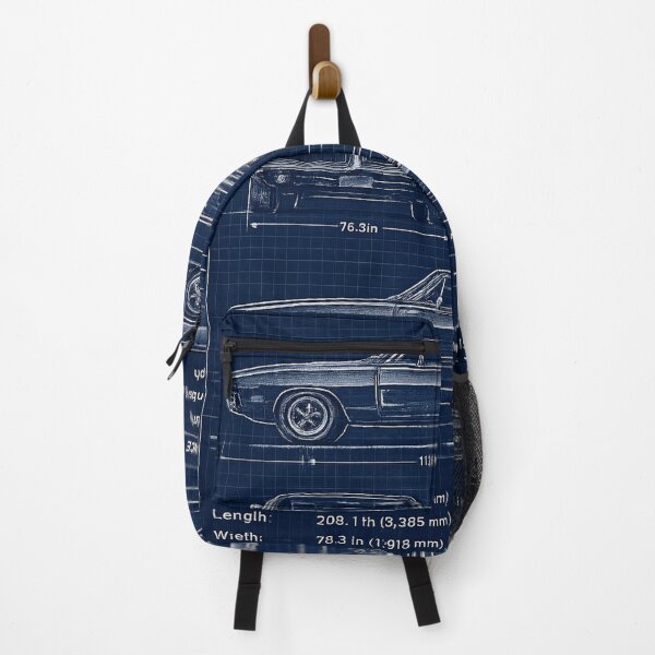 Item preview, 1969 Dodge Charger Blueprint designed and sold by UrbanPrintVibes.
