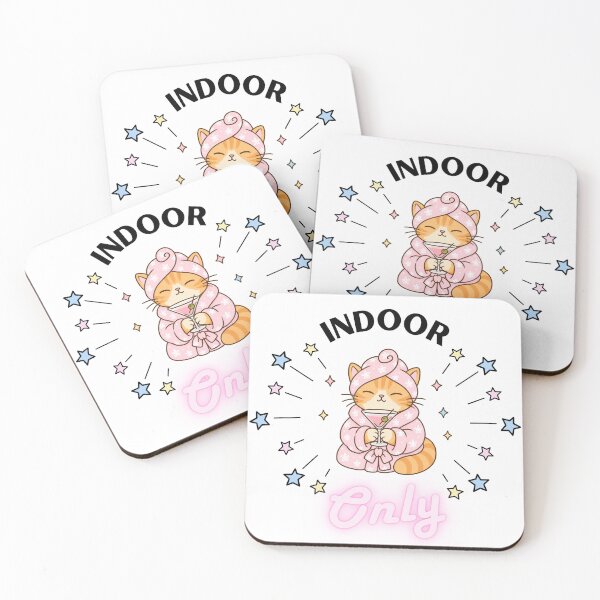 Item preview, Indoor Only  designed and sold by Purrs and Paws Studio.