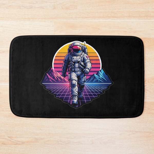 Item preview, Retro Wave Astronaut Walk Neon Future Illustration designed and sold by builtforyou.