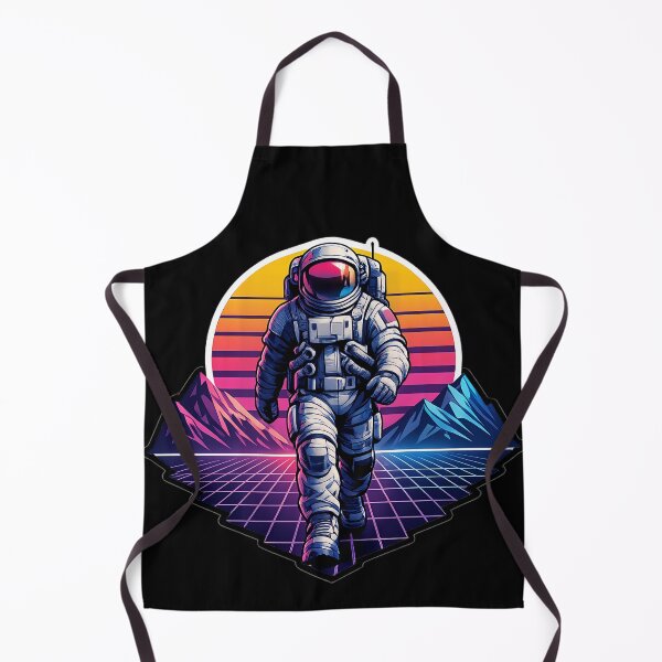 Item preview, Retro Wave Astronaut Walk Neon Future Illustration designed and sold by builtforyou.