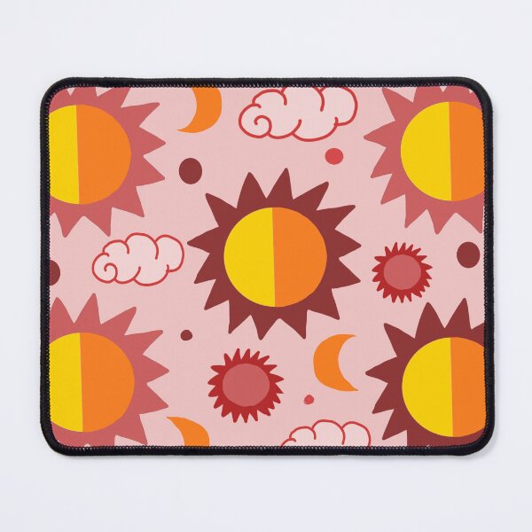 Item preview, 90s Vintage Celestial Dream Sun And Moon (Pink Sunshine) designed and sold by Designs by Sara Felton.