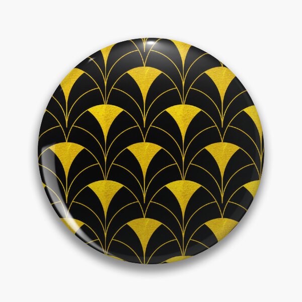 Item preview, "Casablanca" Golden Colored and Black Art Deco Design designed and sold by DEC02.