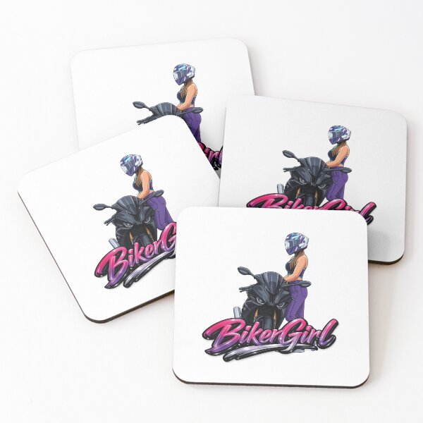 Item preview, Vibrant Biker Girl and Sport Bike designed and sold by AVStudioS&S.