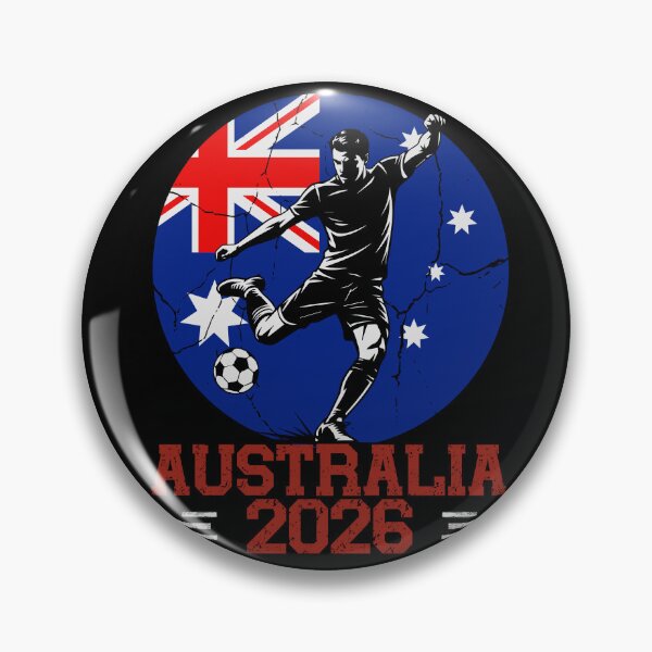 Item preview, Team Australia Flag Soccer Player 2026 designed and sold by legendaryskins.