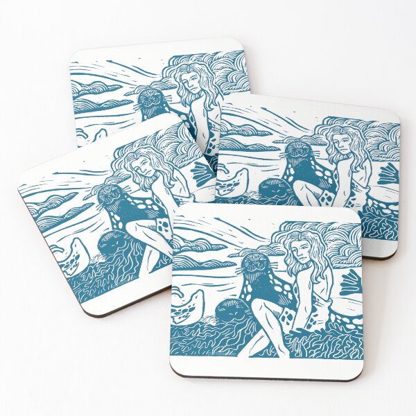 Item preview, Female selkie kelp blue version designed and sold by petselkie.